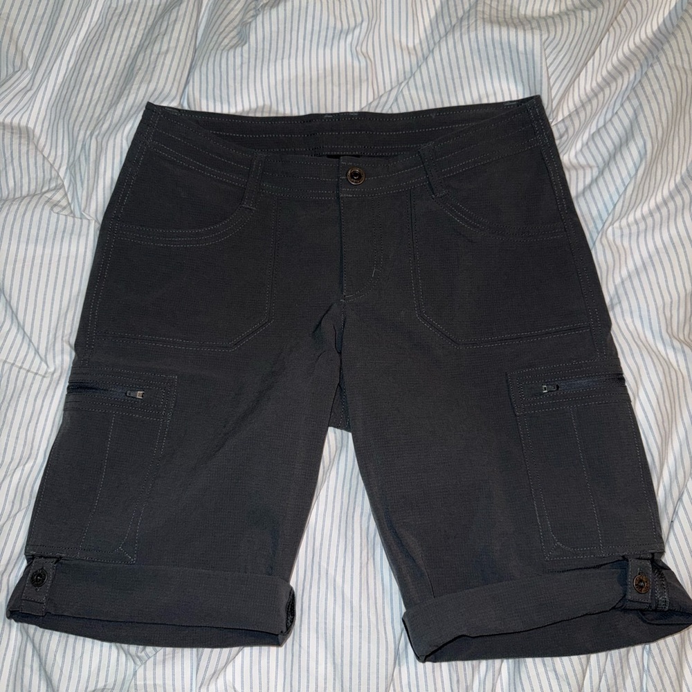 Women’s Dark Gray Cargo Shorts